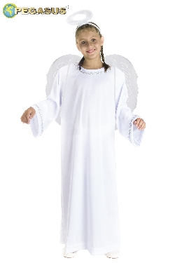 Costume da Angelo bambino a argento